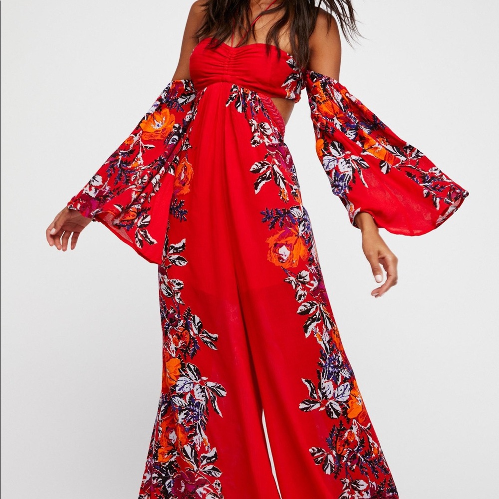 Classic Free People Falling Showers Jumpsuit